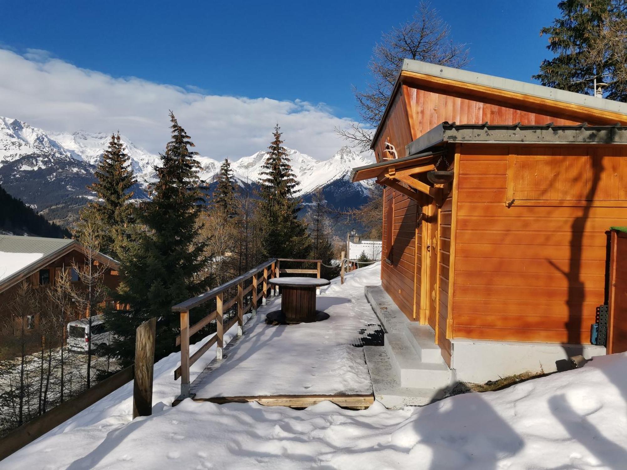 Petit Chalet Valfrejus Pied Des Pistes Modane Bagian luar foto